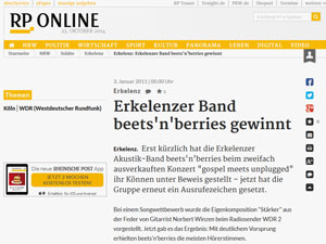 Beets gewinnt beim WDR2 Songcontest